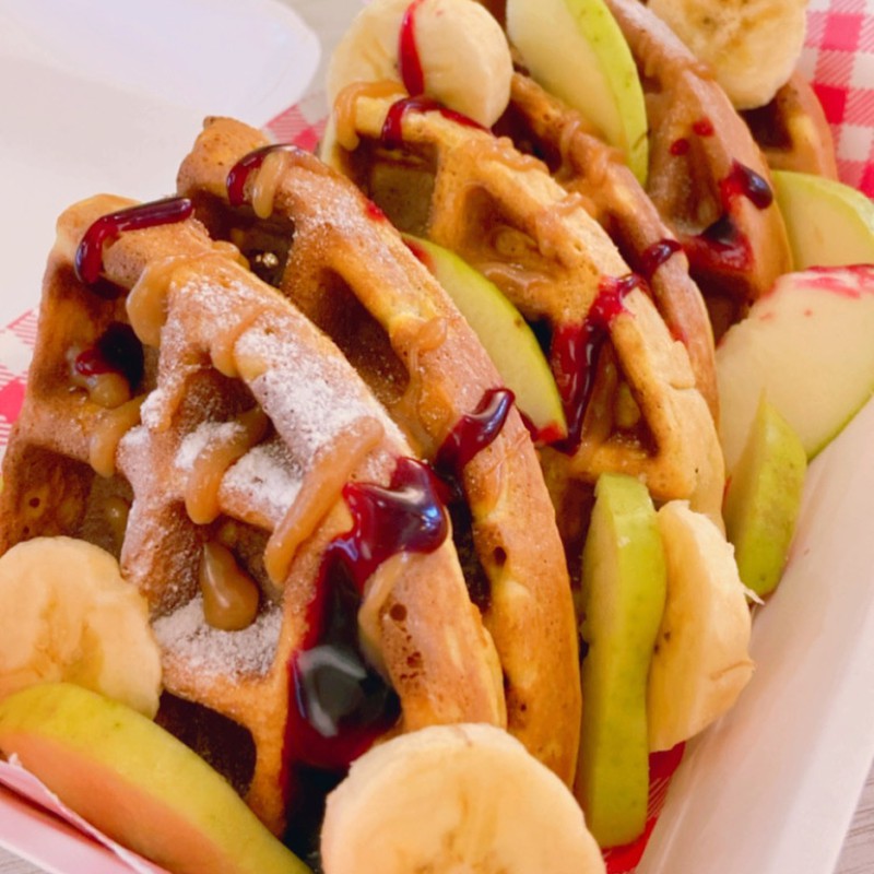 Waffle dulce proteíco