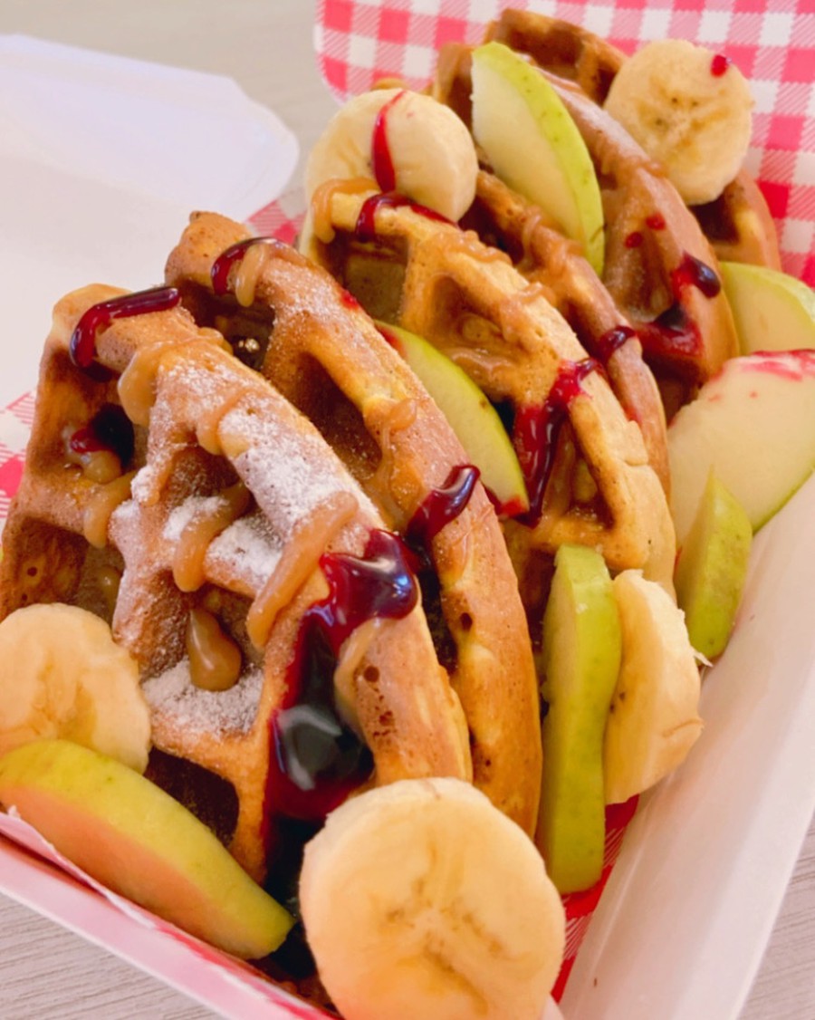 Waffle dulce proteíco